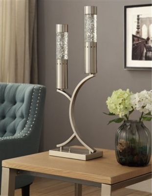 Annalina Table Lamp in Satin Nickel by Home Elegance - HEL-H10076