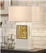 Lucca Table Lamp in White by Home Elegance - HEL-H10125