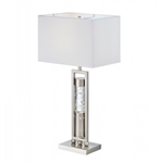 Elan Table Lamp in Satin Nickel by Home Elegance - HEL-H10128