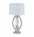 Lucian Table Lamp in Satin Nickel by Home Elegance - HEL-H11761