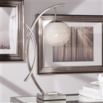 Etsu Table Lamp in Satin Nickel by Home Elegance - HEL-H13441
