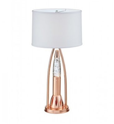 Lenora Table Lamp in Satin Nickel by Home Elegance - HEL-H13475