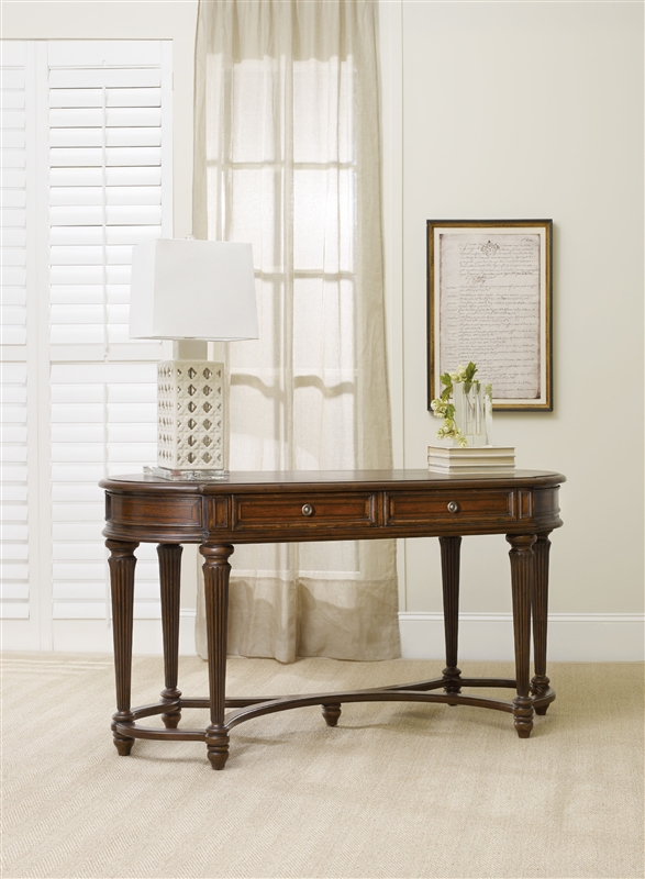 Leesburg Writing Desk In Rich Mahogany Finish By Hooker