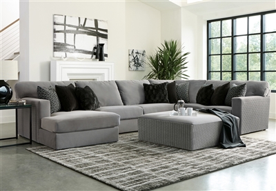 Carlsbad 5 Piece Sectional in Charcoal Fabric by Jackson Furniture - 3301-5-CH
