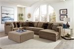 Carlsbad 5 Piece Sectional in Carob Fabric by Jackson Furniture - 3301-5-C