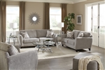 Alyssa 2 Piece Living Room Set in Pebble Fabric by Jackson Furniture - 4215-P