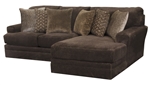Mammoth 2 Piece Sectional in Chocolate Fabric by Jackson Furniture - 4376-02C-CH
