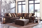 Mammoth 2 Piece Sectional in Chocolate Fabric by Jackson Furniture - 4376-02L-CH