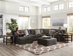 Mammoth 3 Piece Sectional in Smoke Fabric by Jackson Furniture - 4376-03S-S
