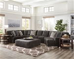 Mammoth 3 Piece Sectional in Smoke Fabric by Jackson Furniture - 4376-3P-S