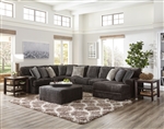 Mammoth 3 Piece Sectional in Smoke Fabric by Jackson Furniture - 4376-3S-S