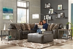 Denali 2 Piece Sectional in Steel Leather by Jackson Furniture - 4378-02L-S