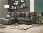 Denali 2 Piece Sectional in Steel Leather by Jackson Furniture - 4378-2C-S
