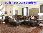 Denali Chocolate Leather BUILD YOUR OWN Sectional Jackson Furniture - 4378-BYO-CH