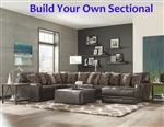 Denali Steel Leather BUILD YOUR OWN Sectional Jackson Furniture - 4378-BYO-S