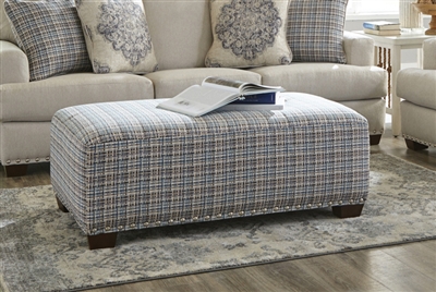 Newberg Cocktail Ottoman in Platinum Fabric by Jackson Furniture - 4421-28-P