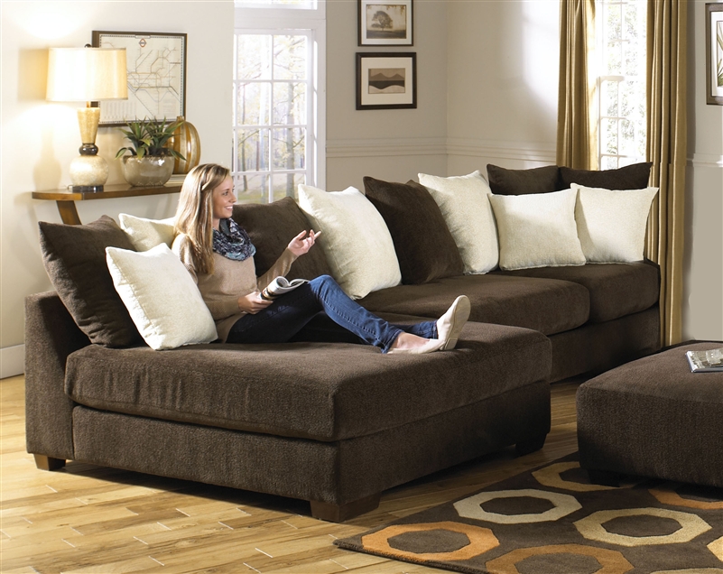 Axis 2 Piece Sectional In Chocolate Chenille Fabric By Jackson Furniture 4429 002