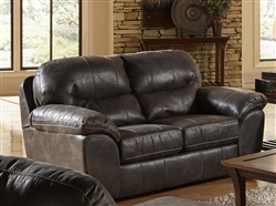 Grant Loveseat in Steel Leather by Jackson Furniture - 4453-02-ST