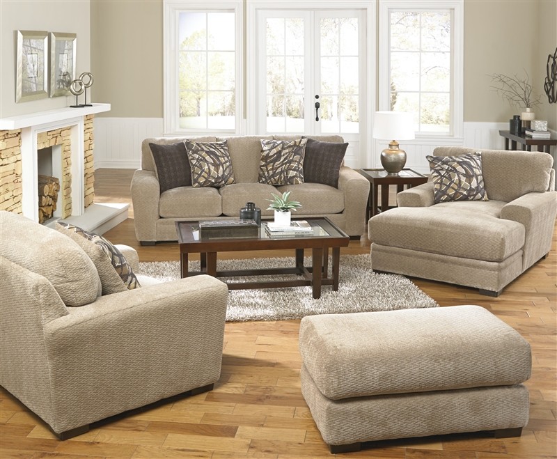 Prescott Sofa in Putty Chenille by Jackson Furniture - 4487-03-P