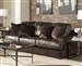 Palermo Sofa in Chocolate Leather Fabric Combination by Jackson Furniture - 4503-03-CH