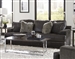 Palermo Sofa in Steel Leather Fabric Combination by Jackson Furniture - 4503-03-S