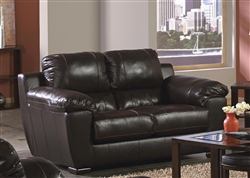 Sergio Loveseat in Mahogany Leather by Jackson Furniture - 4526-02-M