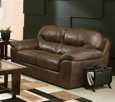 Bradshaw Loveseat in Mink Faux Leather Fabric by Jackson Furniture - 4530-02