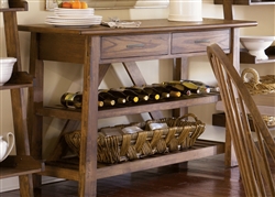 Farmhouse Server in Weathered Oak Finish by Liberty Furniture - 139-SR5536