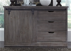 Carolina Lakes Server in Wire Brushed Weathered Gray Finish by Liberty Furniture - 140-SR6037