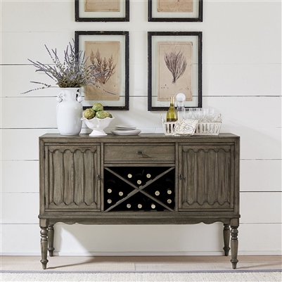 Brandywine Sideboard in Weathered Gray Finish by Liberty Furniture - 158-SB5436
