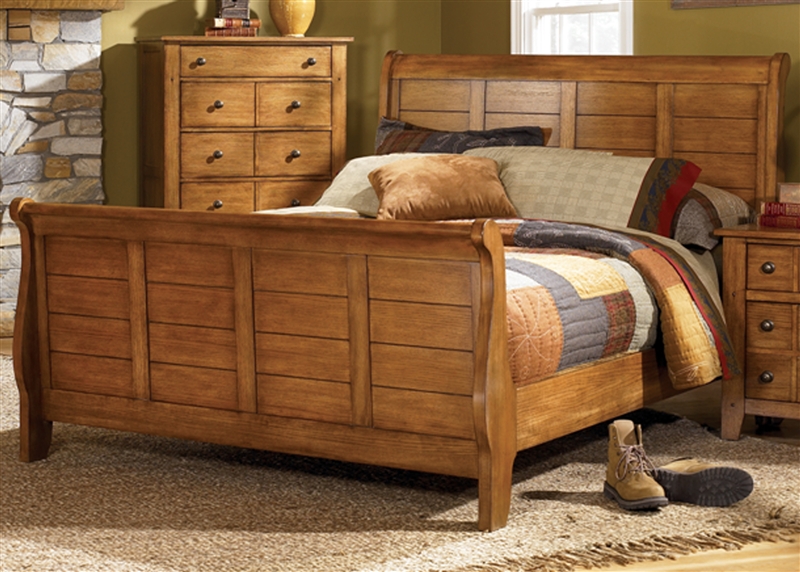 oak cabin bed