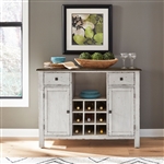 Carolina Crossing Server in Antique Honey and White Finish by Liberty Furniture - 186W-SR4836