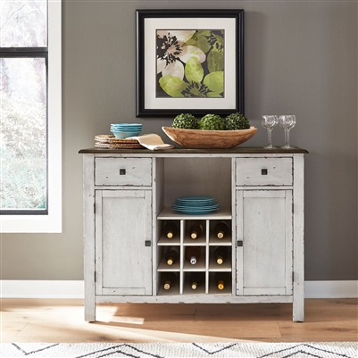 Carolina Crossing Server in Antique Honey and White Finish by Liberty Furniture - 186W-SR4836