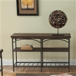 Franklin 48 Inch Sofa Table TV Stand in Rustic Brown Finish by Liberty Furniture - 202-OT1030