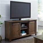 Lake House 60 Inch TV Console in Rustic Brown Oak Finish by Liberty Furniture - 210-TV60