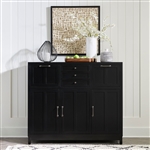 Capeside Cottage Buffet in Royal Black Finish by Liberty Furniture - 224-CB5648-B
