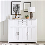Capeside Cottage Buffet in Porcelain White Finish by Liberty Furniture - 224-CB5648-W