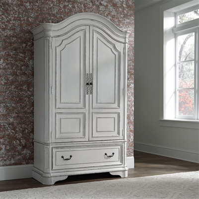 Magnolia Manor Armoire in Antique White Finish by Liberty Furniture ...