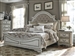 Magnolia Manor Upholstered Bed in Antique White Finish by Liberty Furniture - 244-BR-QUB