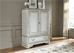 Magnolia Manor Door Chest in Antique White Finish by Liberty Furniture - 244-BR42