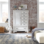 Magnolia Manor Master Chest in Antique White Finish by Liberty Furniture - 244-BR42MC