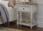 Magnolia Manor Leg Night Stand in Antique White Finish by Liberty Furniture - 244-BR63
