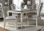 Magnolia Manor 44 x 90 Rectangular Table 5 Piece Dining Set in Antique White Finish by Liberty Furniture - 244-DR-5RLS