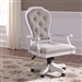 Magnolia Manor Jr Executive Desk Chair in Antique White Finish by Liberty Furniture - 244-HO197