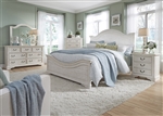 Bayside Arched Panel Bed 6 Piece Bedroom Set in Antique White Finish by Liberty Furniture - 249-BR