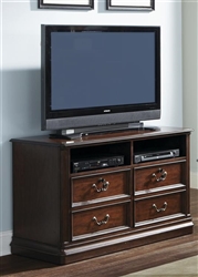 Brayton Manor Jr Executive Media Lateral File in Cognac Finish by Liberty Furniture - 273-HO146