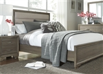 Hartly Upholstered Bed in Gray Wash Finish by Liberty Furniture - 283-BR-QUB