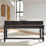 Ocean Isle Console Bar Table in Slate and Weathered Pine Finish by Liberty Furniture - 303G-OT7237