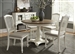 Cumberland Creek Pedestal Table 5 Piece Dining Set in Two Tone Nutmeg & White Finish by Liberty Furniture - LIB-334-CD-5PDS
