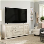 Big Valley 76 Inch TV Console in Whitestone Finish by Liberty Furniture - 361W-TV76